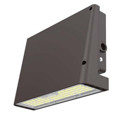 LED Lighting Wholesale Inc. Slim Full Cut Off LED Wall Pack | Multi-Watt (11W,15W,21W,26W), Multi-CCT, Dark Bronze Finish | WALLPACK1526W27VDDK