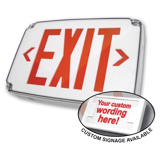 LED Compact Wet Locaton Exit Sign- View Product