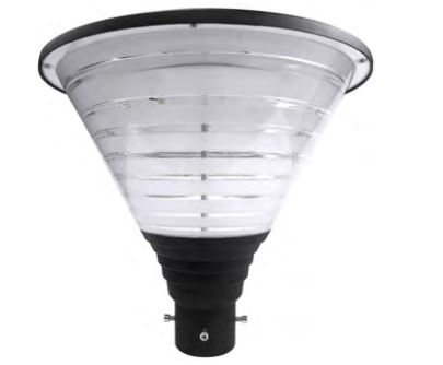 Hourglass LED Post Top Light | 100 Watts, 5000K | WSD-HPT10W27-50K-B