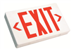 Westgate LED Exit Sign with Emergency Battery Backup | Red/Green Letters, Black/White Housing | XT-RW-EM