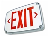 Westgate LED Wet Location Exit Sign | Red or Green Letters, White Housing, NEMA 4X Wet Location | XT-WP-RG-EM