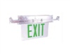 WestGate, Recessed Edgelit LED Exit Sign, 4.8 Watt, Green Letter, Aluminum Finish, Single Face, 120-277V | XTR-1GCA-EM -View Product