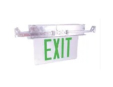 WestGate, Recessed Edgelit LED Exit Sign, 4.8 Watt, Green Letter, White Finish, Double Face, 120-277V | XTR-2GMW-EM -View Product