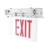 WestGate, Recessed Edgelit LED Exit Sign, 4.5 Watt, Red Letter, Aluminum Finish, Double Face, 120-277V | XTR-2RMA-EM -View Product