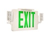 WestGate, Ultra Slim LED Exit Sign/Emergency Light Combo, 2 Watt, Green Letter, White Finish, 120-277V | XTSL-CL-GW -View Product