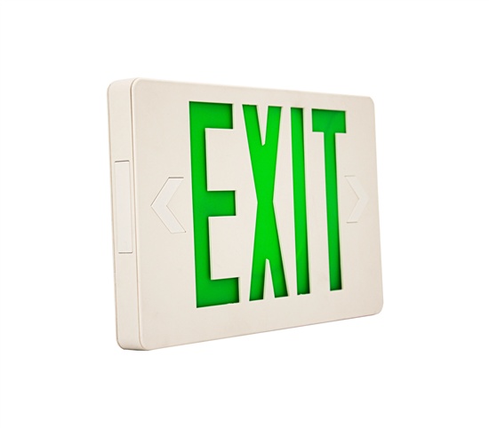 WestGate, Super Slim LED Exit Sign, 1.1 Watt, Green Letter, White Face, 120-277V | XTSL-GW -View Product