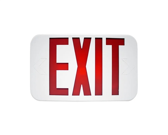 WestGate, Super Slim LED Exit Sign, 1 Watt, Red/Green Letter, White Finish, 277V Only | XTU-RG-2C-277V -View Product