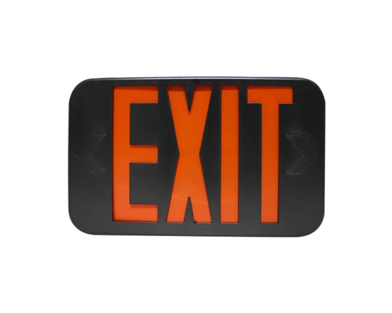 WestGate, Super Slim LED Exit Sign, 1 Watt, Red/Green Letter, Black Finish, 277V Only | XTU-RG-BK-2C-277V -View Product