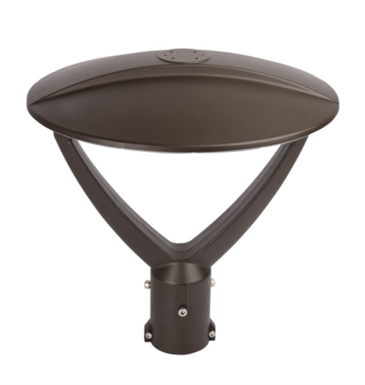 LED UFO Post-Top Area Light | Multi-Watt (30W,50W,60W), Multi-CCT,Mounts to 3" Pole Top, Type V Lens | YR-TP421-30-60W-MTCP