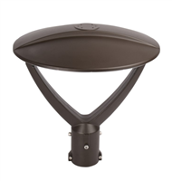 LED UFO Post-Top Area Light | Multi-Watt (60W,80W,100W), Multi-CCT,Mounts to 3" Pole Top, Type V Lens | YR-TP421-80W-MTC