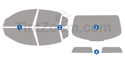 2025 Alfa Romeo Giulia 4 Door Sedan Window Tint Kit