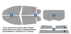 2024 Alfa Romeo Tonale 4 Door SUV Window Tint Kit