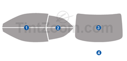 2020 Audi A5 2 Door Coupe Window Tint Kit