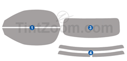 2024 Audi TT Roadster 2 Door Convertible Window Tint Kit