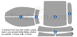 2022 Audi R8 2 Door Coupe Window Tint Kit