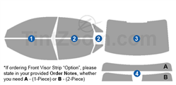 2023 Audi A3 4 Door Sedanh Window Tint Kit