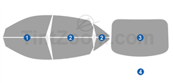 2023 Audi e-tronn 4 Door SUV Window Tint Kit