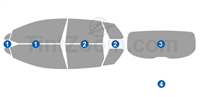 2023 Audi Q4 e-tron 4 Door SUV Window Tint Kit