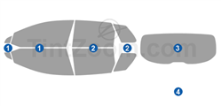 2024 Audi Q4 e-tron 4 Door SUV Window Tint Kit
