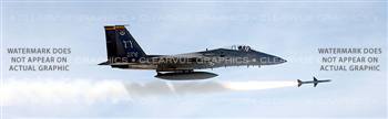 F-15 Eagle Aircraft Rear Window Graphic