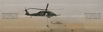 Heli-Rescue Aircraft Rear Window Graphic