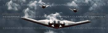 Stealth Squadron Aircraft Rear Window Graphic