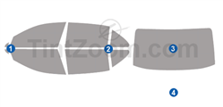 2021 Bentley Flying Spur Sedan Window Tint Kit