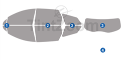 2019 Buick Enclave SUV Window Tint Kit