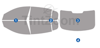 2020 Cadillac CT5 Sedan Window Tint Kit