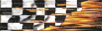 Flaming Checks Rear Window Graphic