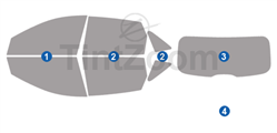 2023 Ford Escape 4 Door SUV Window Tint Kit