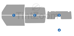 2022 Ford Bronco 2 Door SUV Window Tint Kit