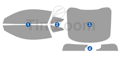 2024 Ford Mustang 2 Door Coupe Window Tint Kit