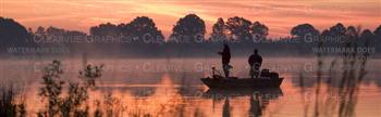 Fishing Dawn Fishing Rear Window Graphic