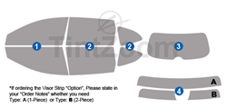 2022 Honda CR-V 4 Door SUV Window Tint Kit