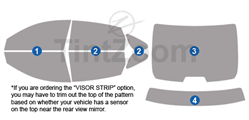 2021 Honda Accord Plug-In Hybrid Sedan Window Tint Kit