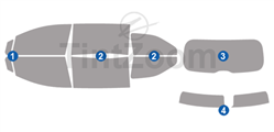2023 Honda Odyssey Mini Van Window Tint Kit