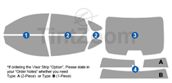2024 Honda Accord 4 Door Sedan Window Tint Kit