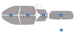 2024 Hyundai Palisade 4 Door SUV Window Tint Kit
