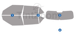 2022 Hyundai Venue 4 Door SUV Window Tint Kit