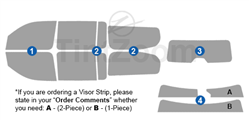 2025 Jeep Wagoneer 4 Door SUV Window Tint Kit