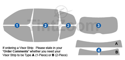 2021 Kia Telluride 4 Door SUV Window Tint Kit