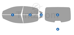 2023 Kia Cirato 4 Door Sedan Window Tint Kit