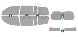 2021 Lexus LX 4 Door SUV Window Tint Kit