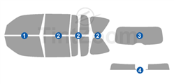 2023 Lexus LX 4 Door SUV Window Tint Kit