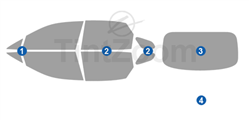 2023 Lexus RX 4 Door SUV Window Tint Kit