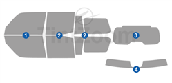2024 Lexus GX 4 Door SUV Window Tint Kit