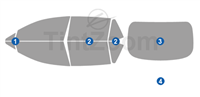 2023 Lexus RZ 4 Door SUV Window Tint Kit