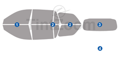2024 Lincoln Aviator 4 Door SUV Window Tint Kit