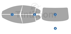 2024 Mazda 3 4 Door Sedan Window Tint Kit